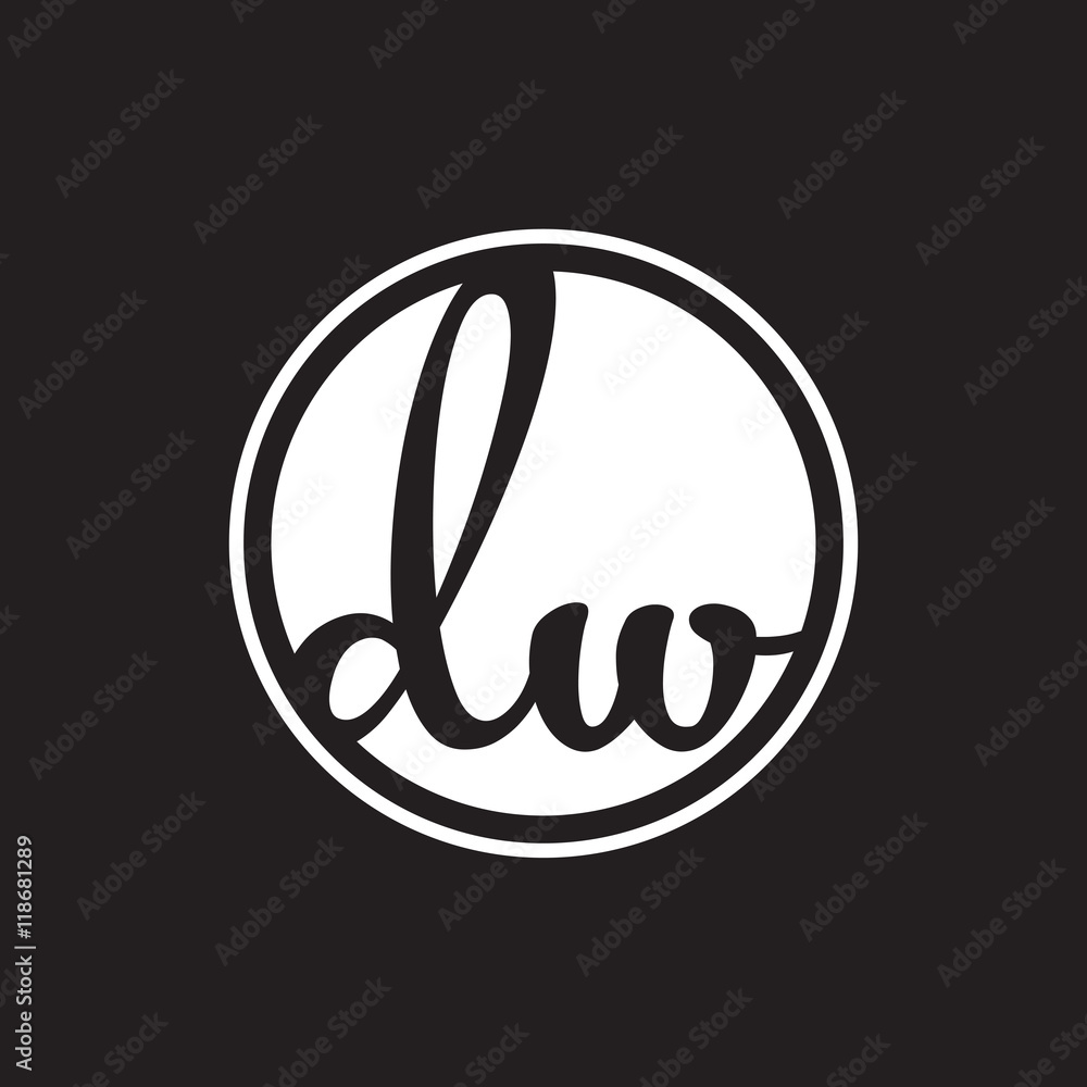 initial letter logo circle with ring white color initial letter logo circle with ring white color