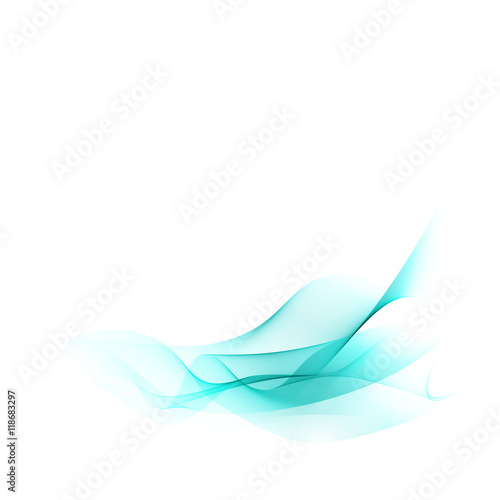 Abstract vector blue wave background lines