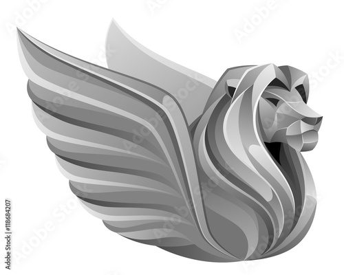 Fototapeta Naklejka Na Ścianę i Meble -  Winged lion