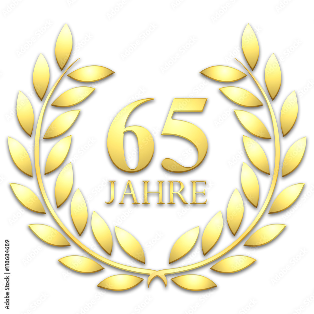 Lorbeerkranz. Gold. 65 jahre Lorbeerkranz. Gold. 65 jahre