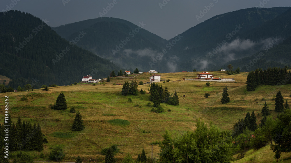 Gela village after the rain, Rhodope mountain, Bulgaria