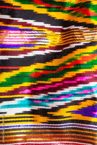 traditional central asian ornament of fabric
