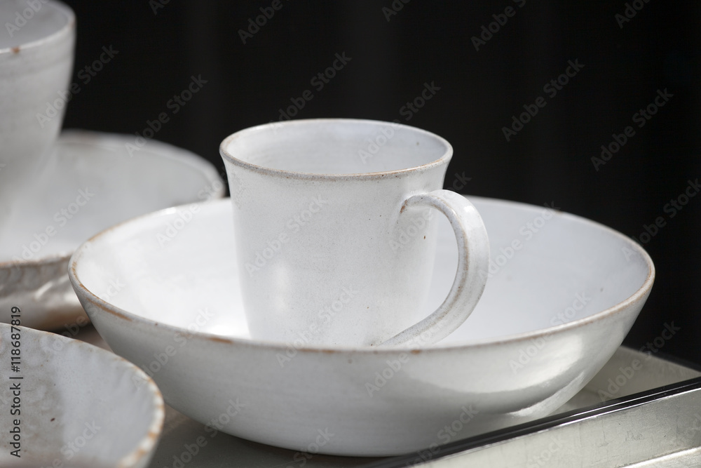 white cups and saucers handmade white cups and saucers handmade