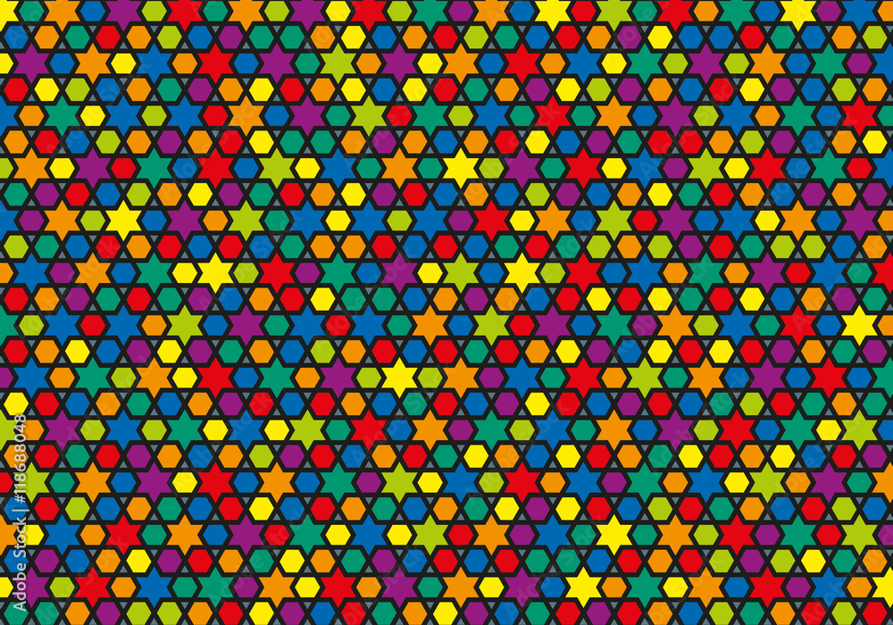 Fond géométrique multicolor Fond géométrique multicolor