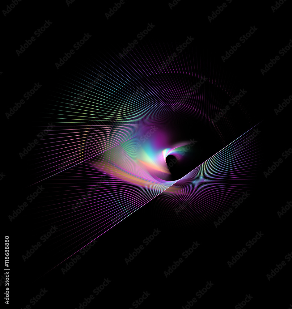 Fototapeta premium Abstract fractal rotation shape