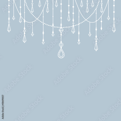 background with beads and crystals