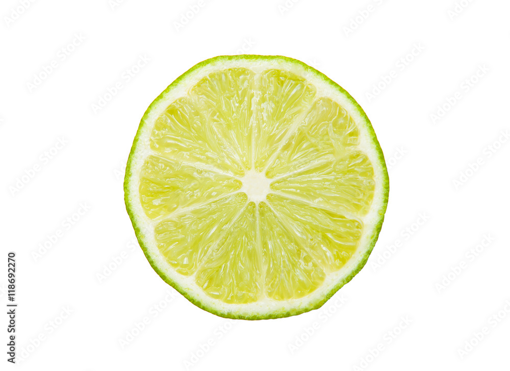 Lime isolated on the white background