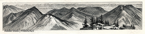 Photos View from Abajo Peak, Colorado (from Meyers Lexikon, 1895, 7 vol