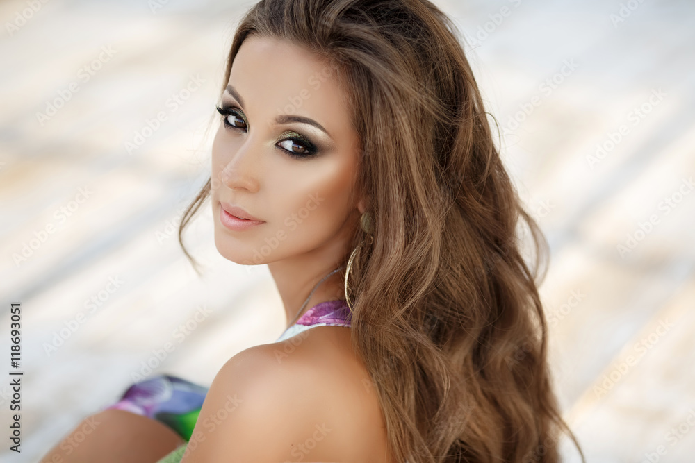Sexy woman in bikini outdoors summer girl Sexy woman in bikini outdoors summer girl