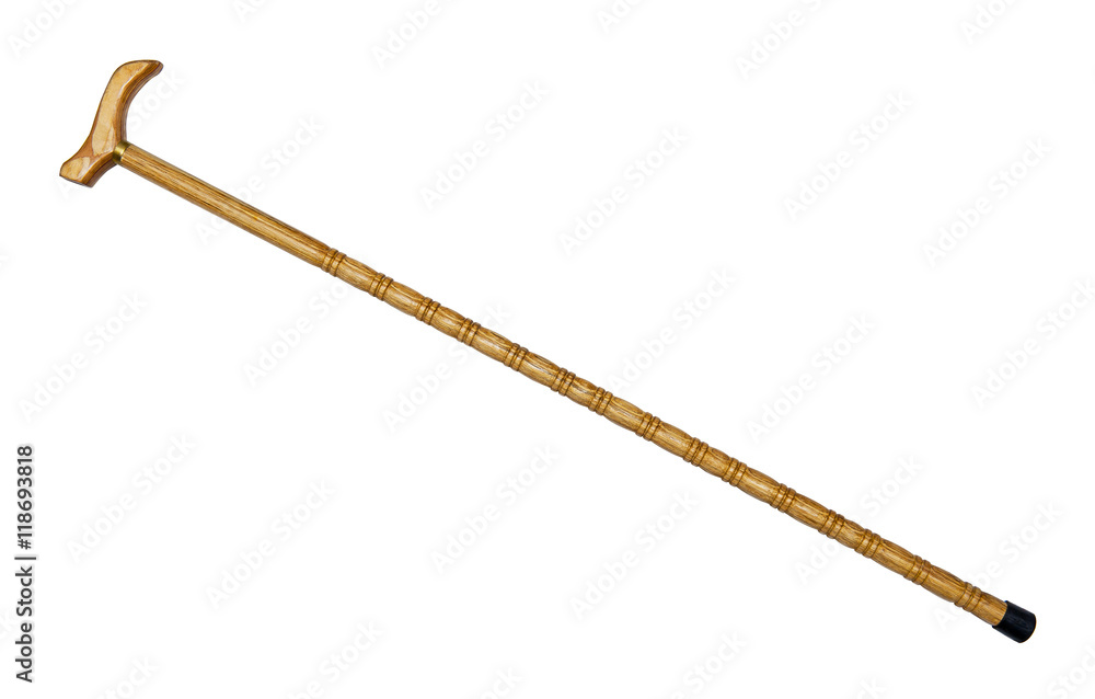 Walking stick isolated on the white background Walking stick isolated on the white background