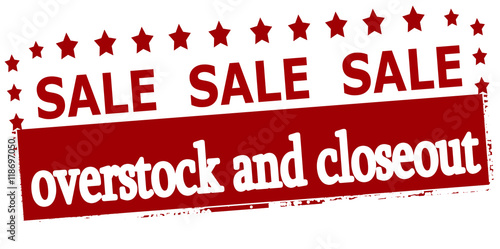 Sale overstock and closeout photo