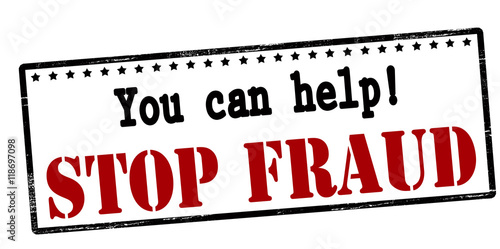 You can help stop fraud