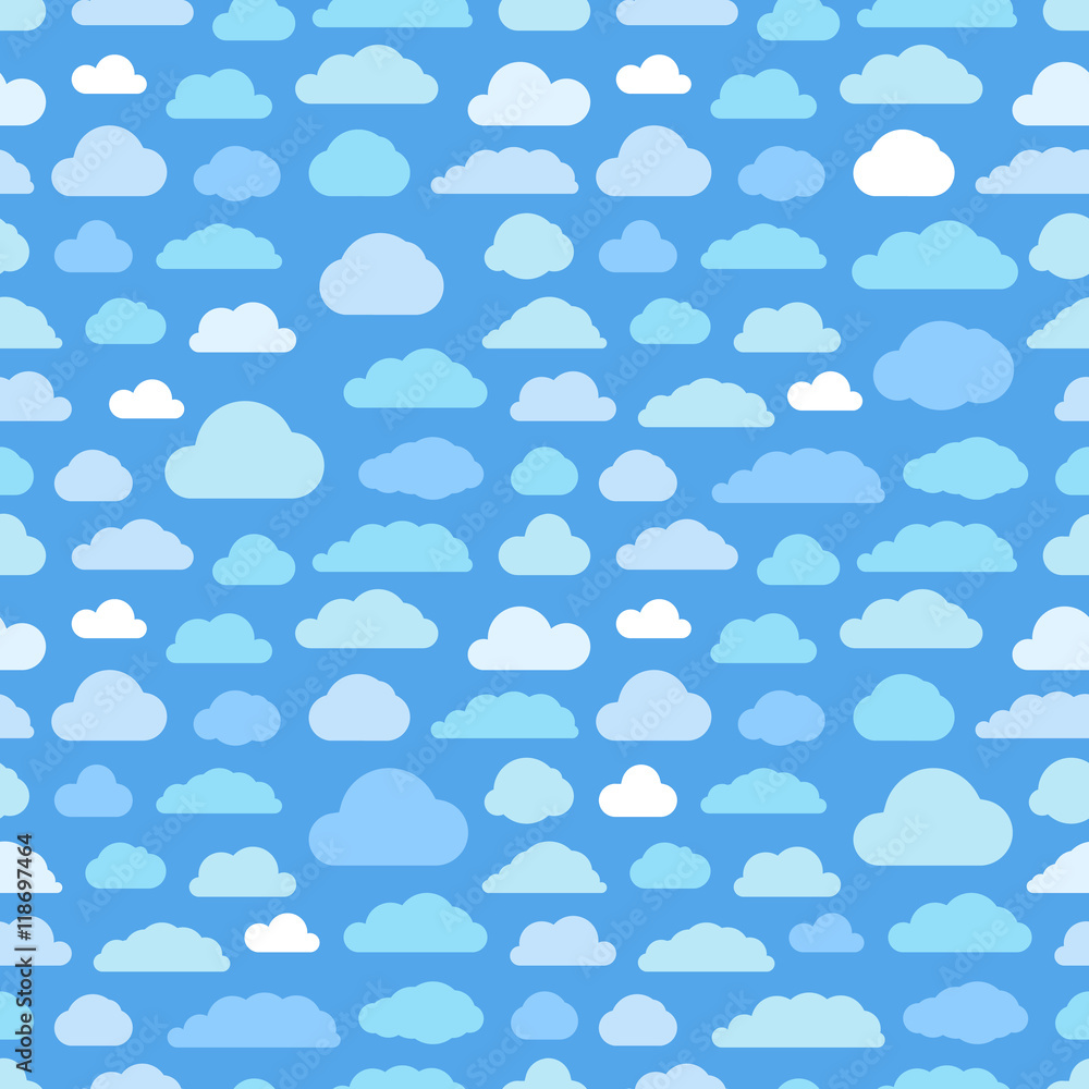 Abstract clouds seamless pattern Abstract clouds seamless pattern