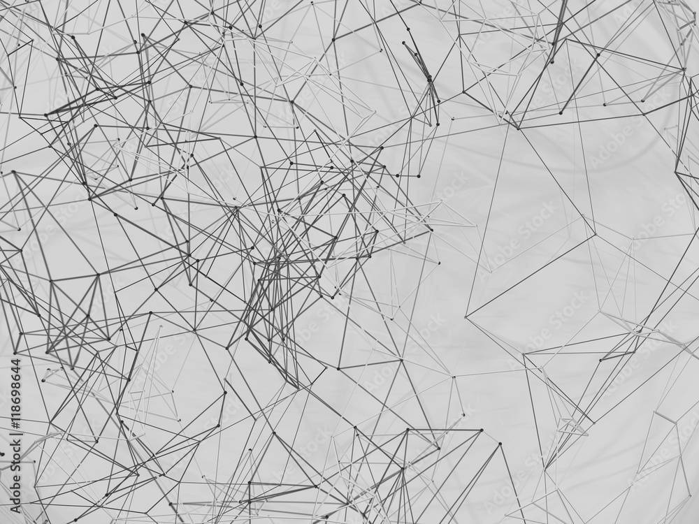 Obraz premium Abstract background lines. 3D illustration.