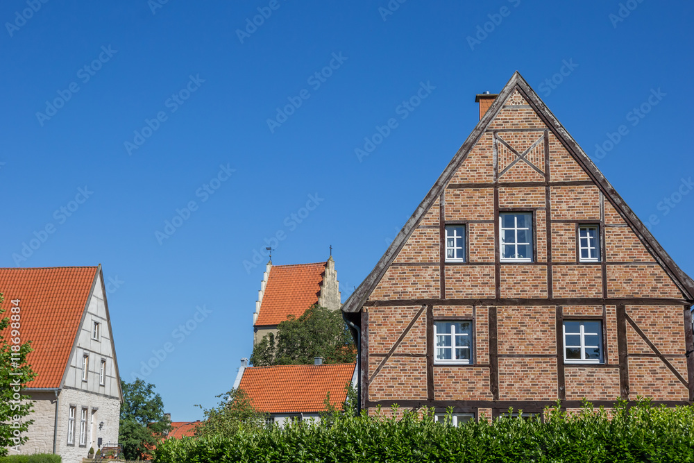 Half timbered house in the Kommende quarter of Steinfurt