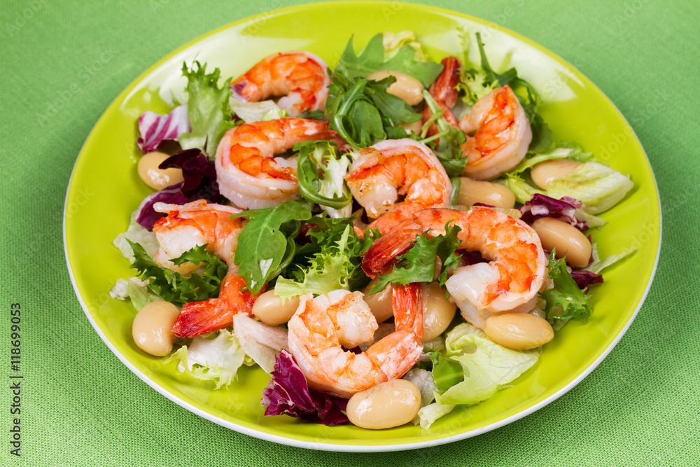 Shrimp and white bean salad Shrimp and white bean salad