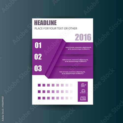 Wallpaper Mural A4 cover annual flyer report business vector Torontodigital.ca