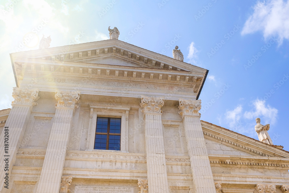 Naklejka premium City Cathedral in Urbino, Italy