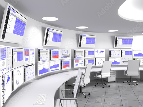 Canvas Print A network operations center or NOC also called a network management center, is a locations from which network monitoring and control, or network management, is exercised over a network