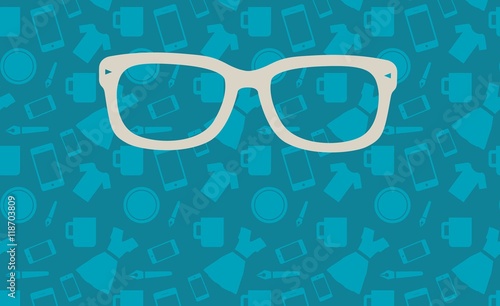 Fondo hipster azul