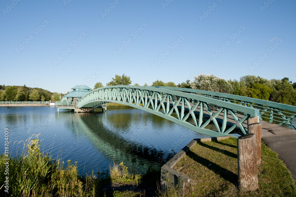 Obraz premium Bernard Valcourt Bridge - Edmundston - New Brunswick