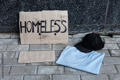 Foto Cardboard for homeless