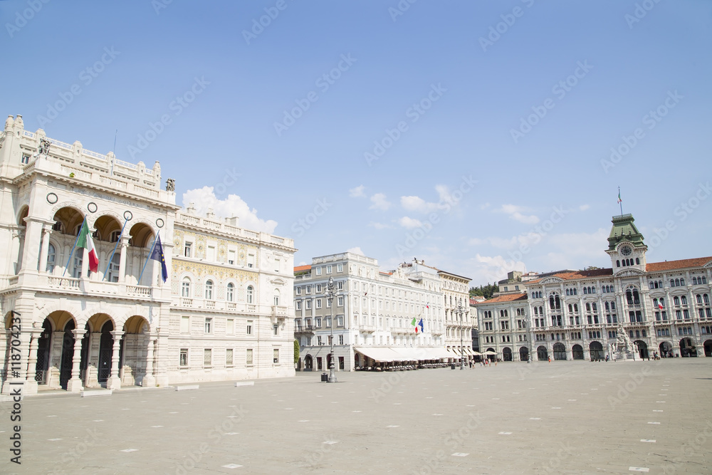 Central square in Trieste