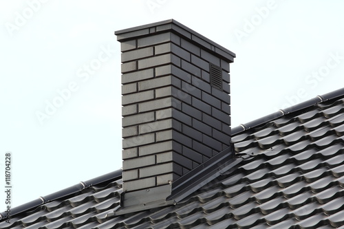 Obraz na płótnie chimney on roof