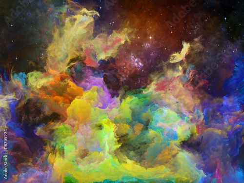 Evolving Space Nebula