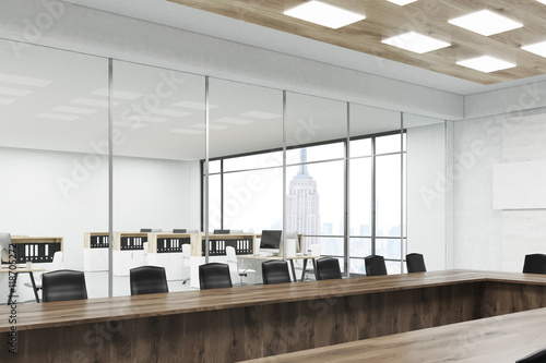 Board room with New York view