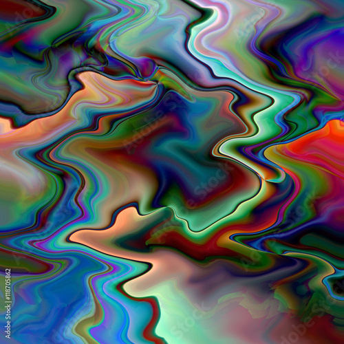Abstract coloring background of the horizon gradient with visual illusion,pinch,twirl,wave and cubism effects