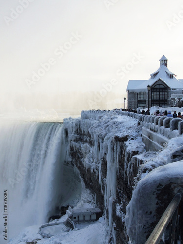 Photography Niagara Falls in the winter
