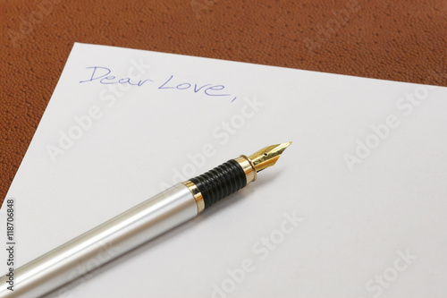 Obraz na płótnie Love letter