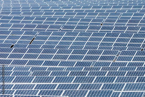 field with solar collectors