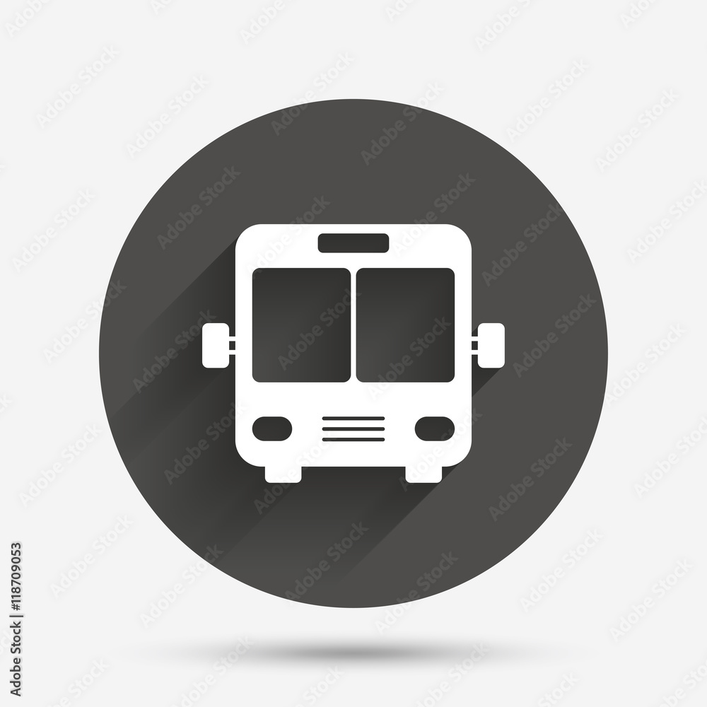 Bus sign icon. Public transport symbol. Bus sign icon. Public transport symbol.