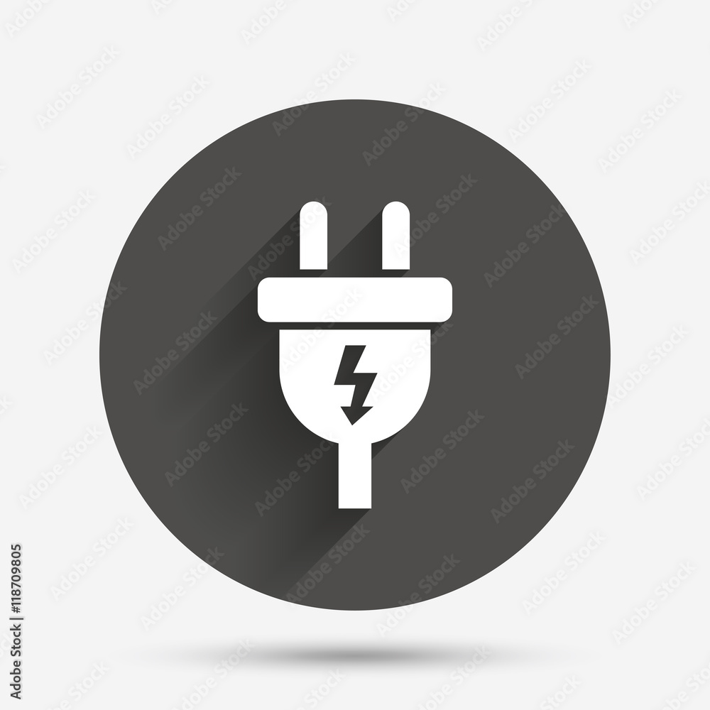 Electric plug sign icon. Power energy symbol. Electric plug sign icon. Power energy symbol.