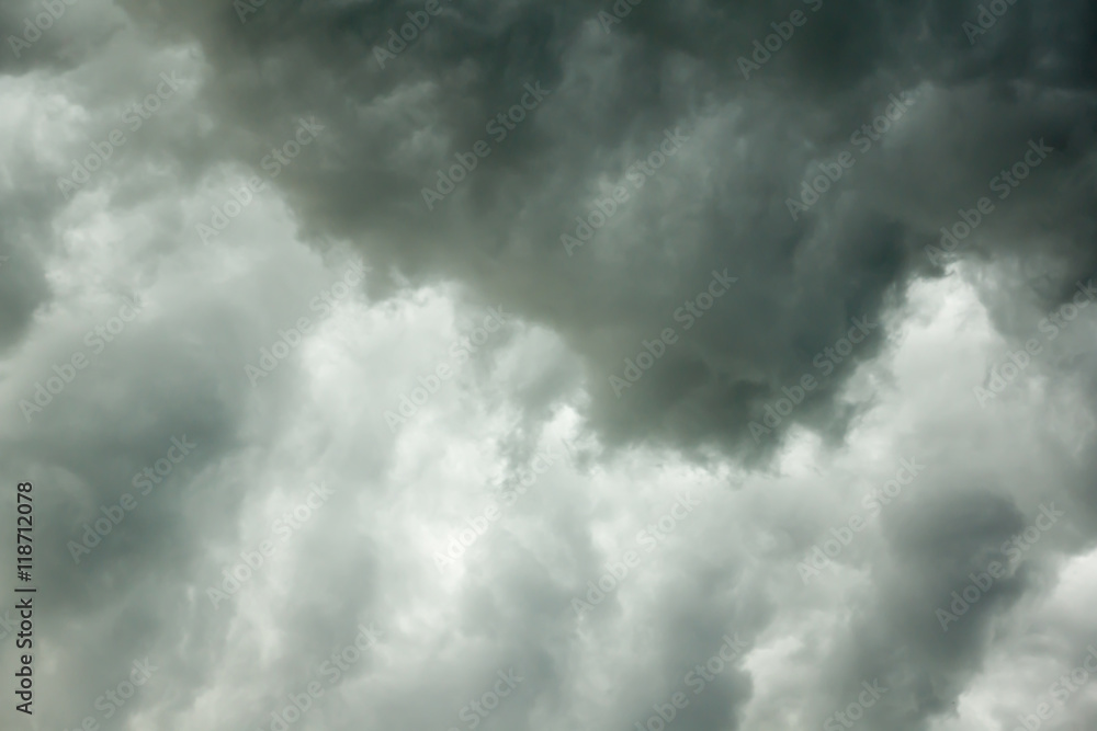 Obraz premium dark storm clouds before the storm