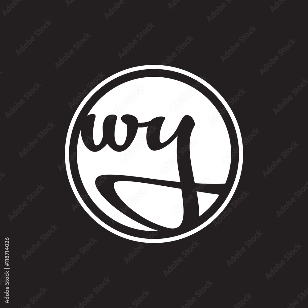 initial letter logo circle with ring white color initial letter logo circle with ring white color