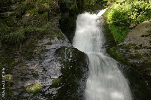 Resov waterfall in Jesenniky region  Moravia  Czech Republic