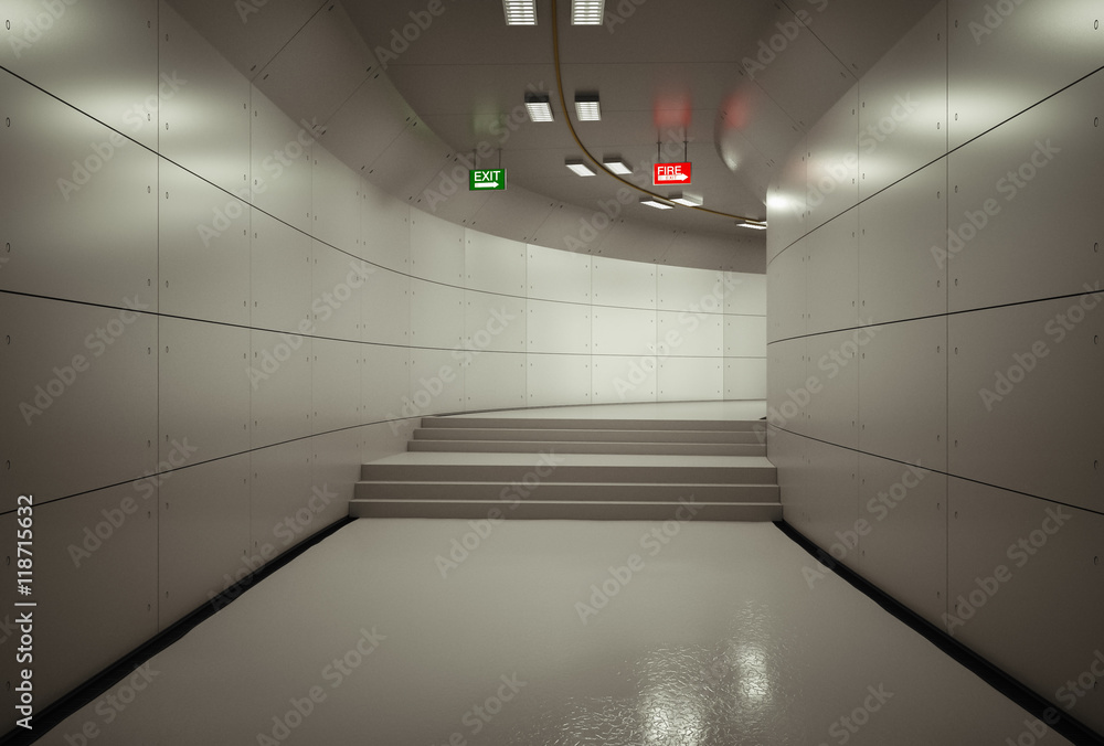 Obraz premium Passage in the tunnel.