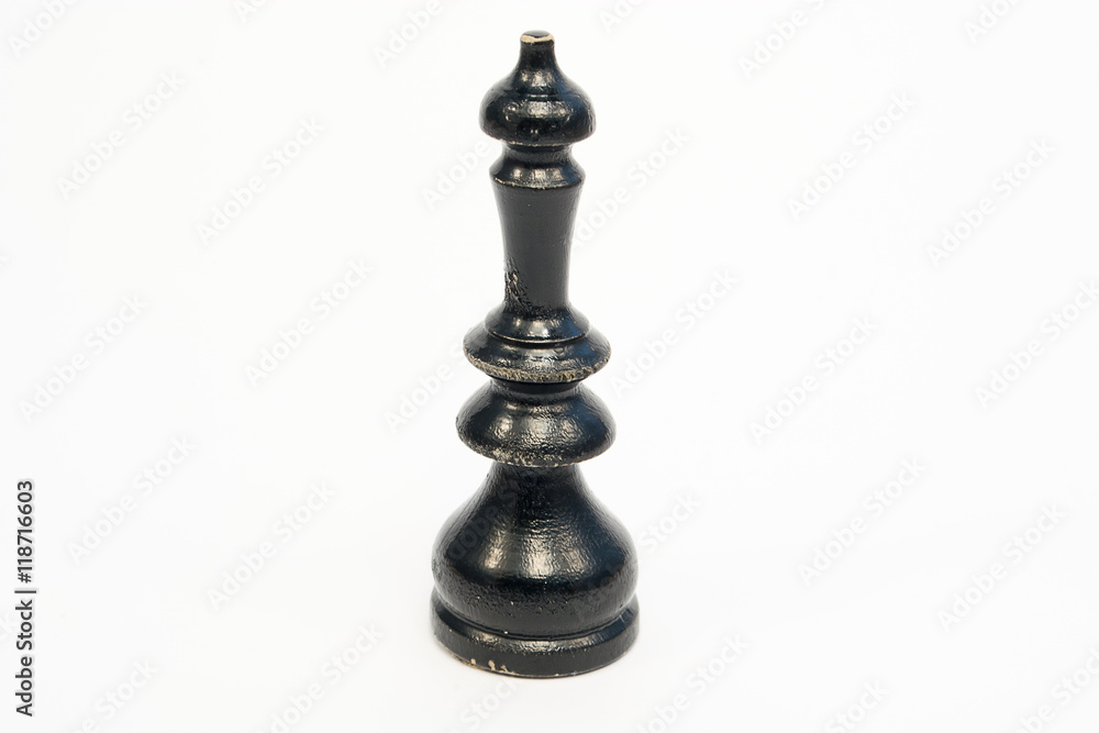 Old wooden chess piece