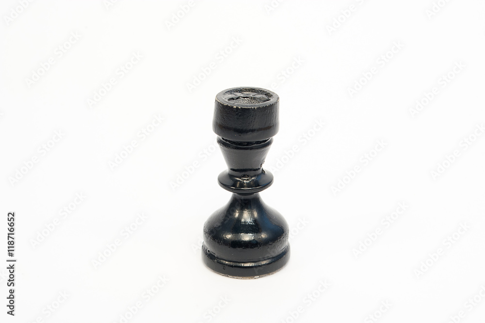 Old wooden chess piece Old wooden chess piece
