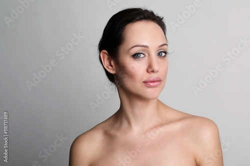 portrait of beautiful brunet women photo