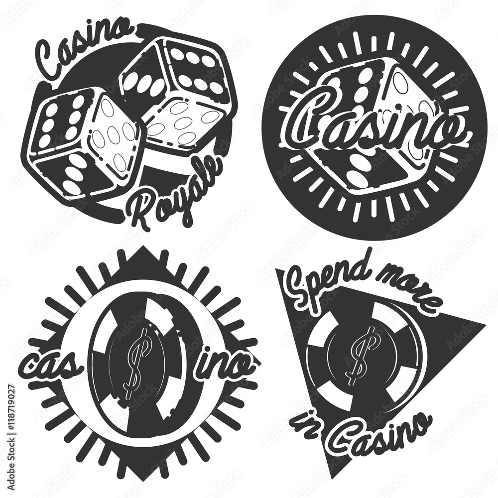 Obraz premium Vintage casino emblems