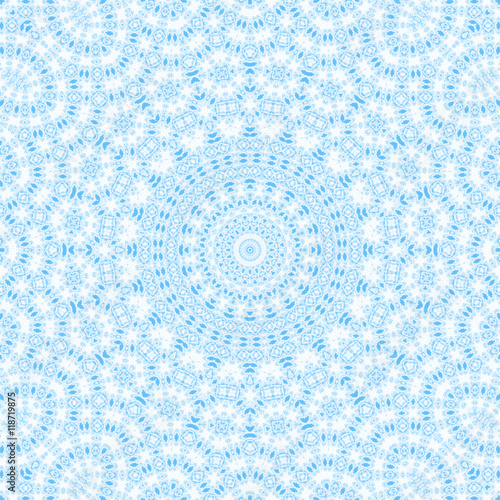 Abstract blue pattern on white