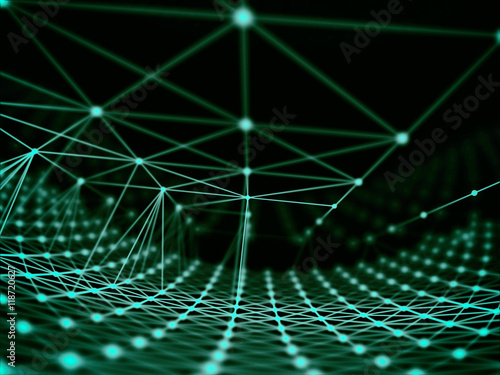 Futuristic virtual technology background, Fiber virtual optic cables, fibre connection, telecomunications concept, digitally generated image.