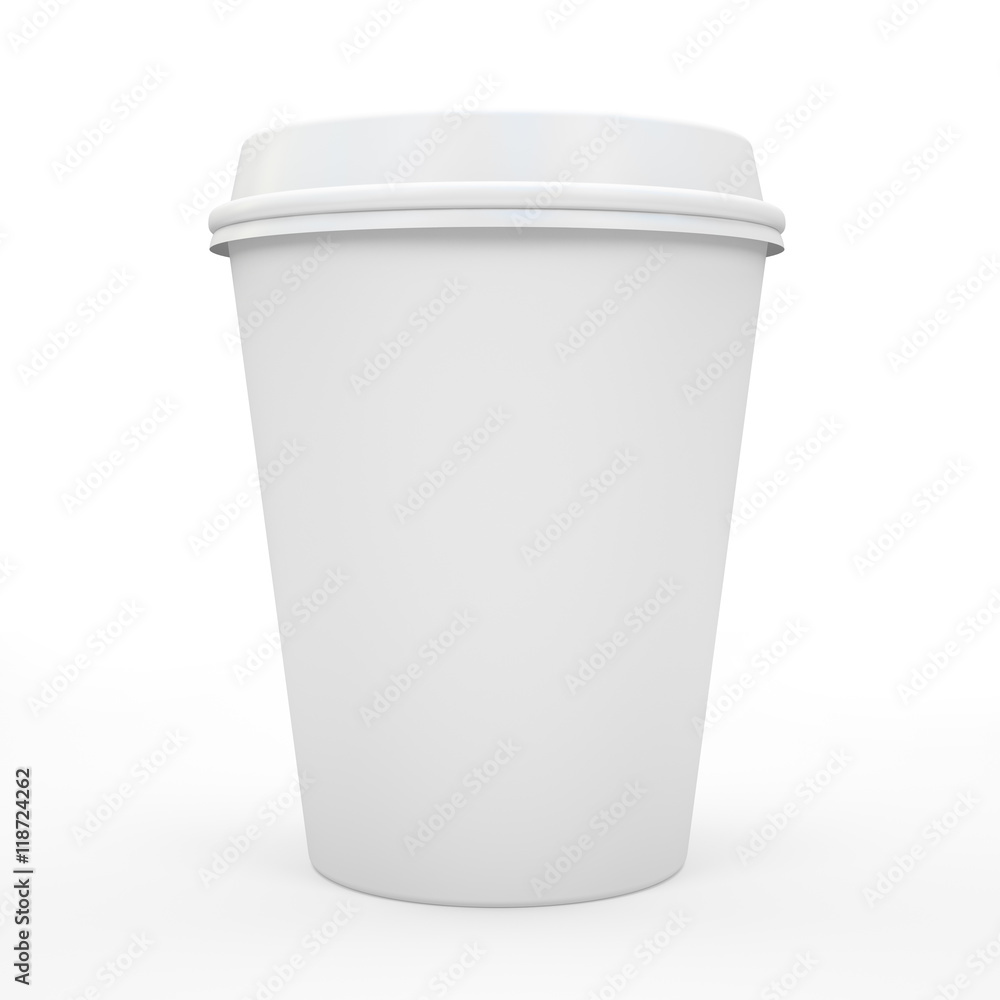Coffee cup isolated on white background 3D rndering Coffee cup isolated on white background 3D rndering