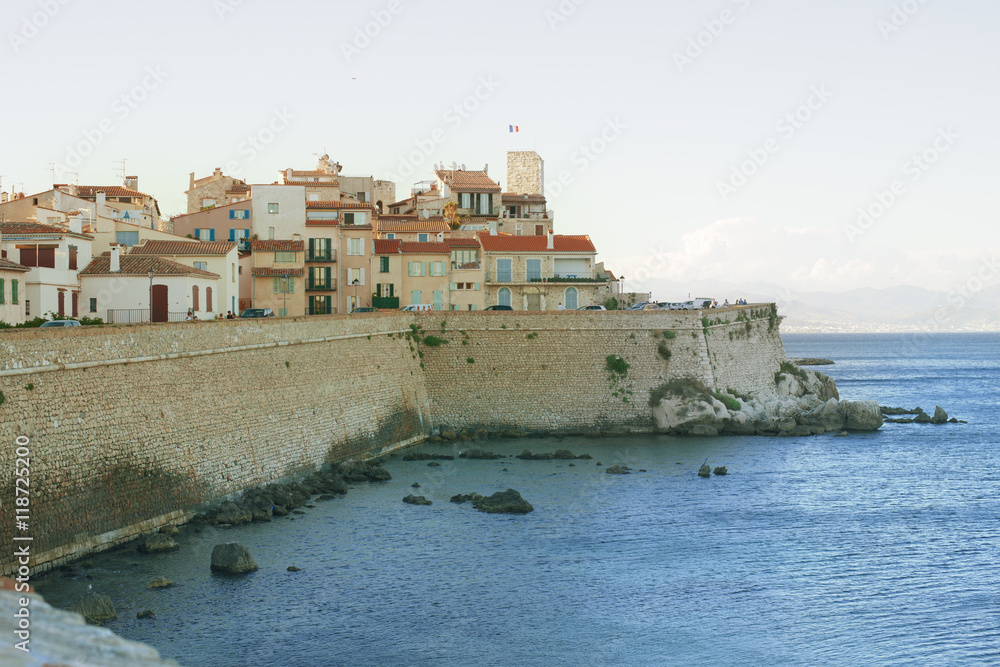 Antibes, France. The fortress of the old town Antibes, France. The fortress of the old town