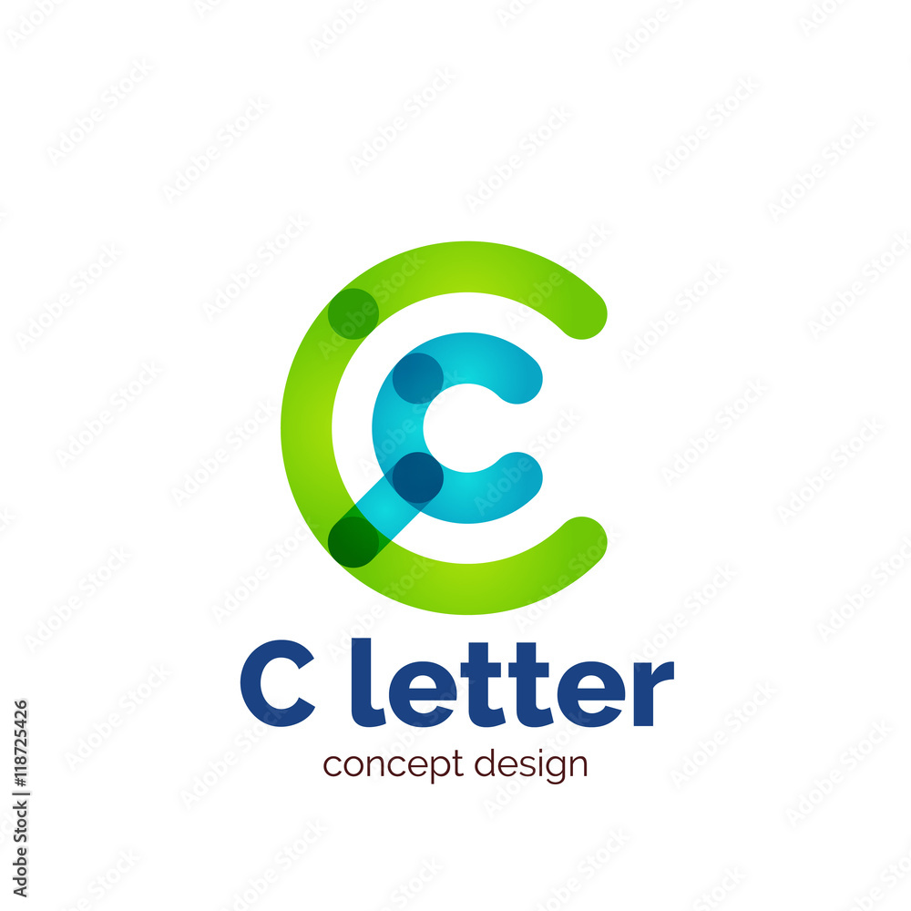 Vector modern minimalistic letter concept logo Vector modern minimalistic letter concept logo