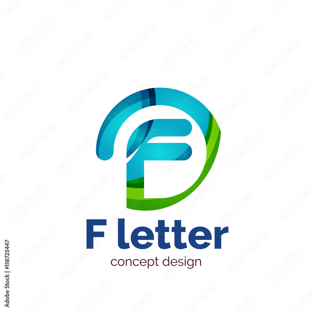 Vector letter concept logo template, abstract business icon Vector letter concept logo template, abstract business icon